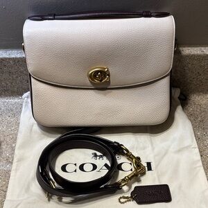 Coach Cassie in Color Block - Cream Tan and Oxblood